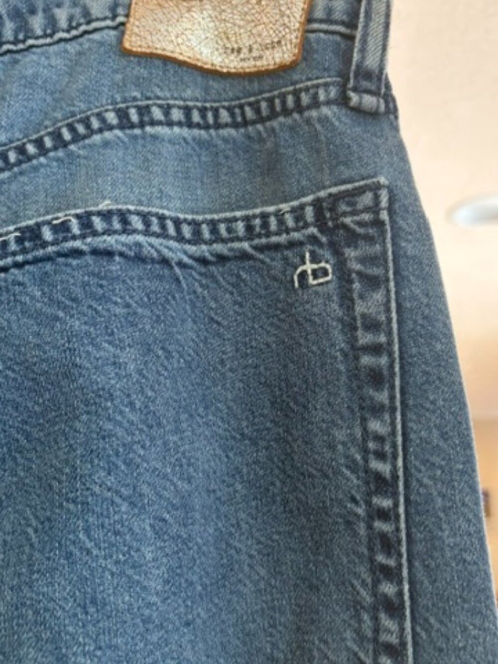Rag & Bone Logan Featherweight Wide Leg Jeans - Picture 9 of 16
